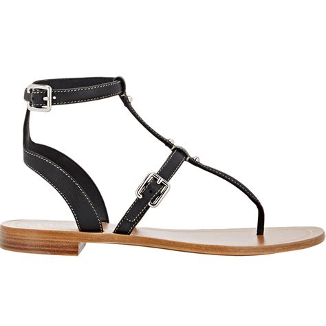 prada strappy flat sandals|prada double buckle suede sandals.